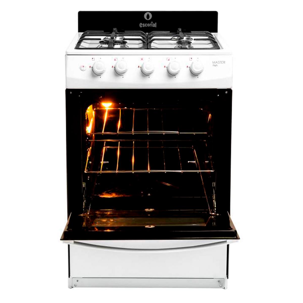 Cocina Multigas 56Cm Escorial Master Style Blanca